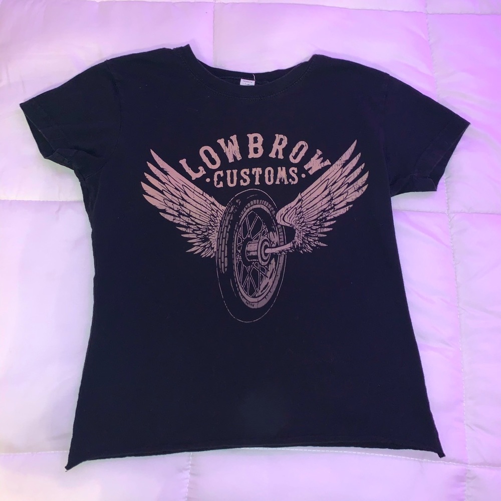 graphic cropped tee